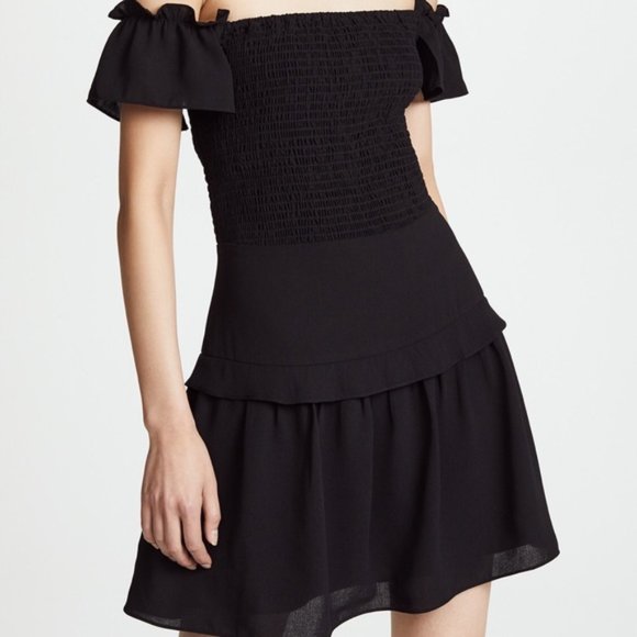 NWOT Ali & Jay Sweet Rose Mini Dress Black - Picture 3 of 5